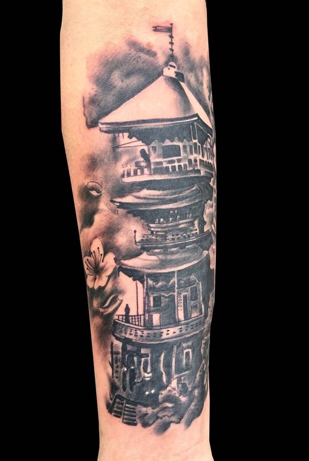 Tattoo-Design Asiatisches Motiv