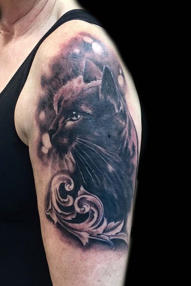 Tattoo-Design, Katze