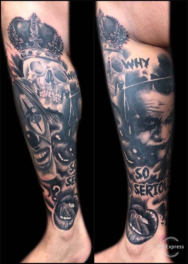 Tattoo auf dem Bein