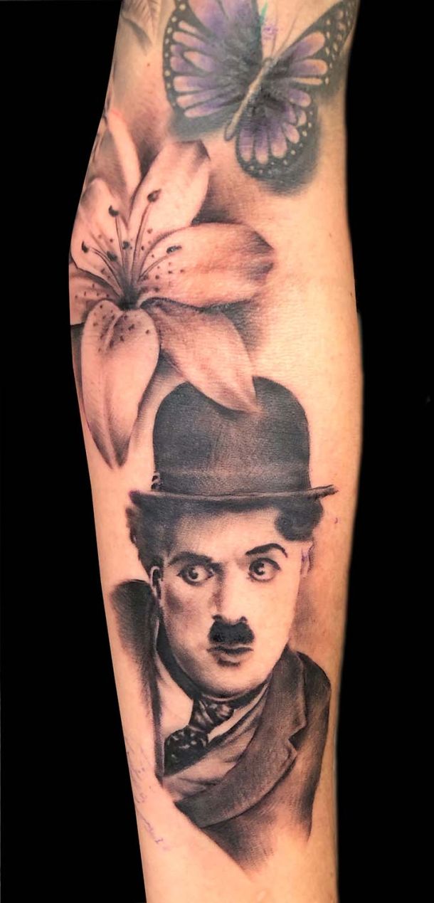 Charlie Chaplin Tattoo