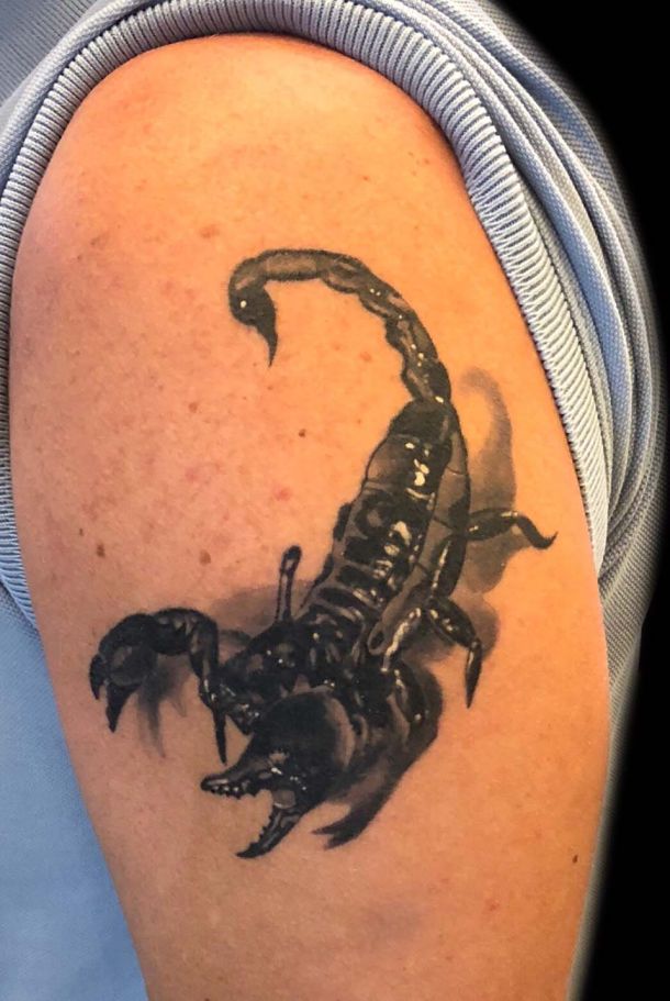 Scorpion Tattoo auf dem Arm